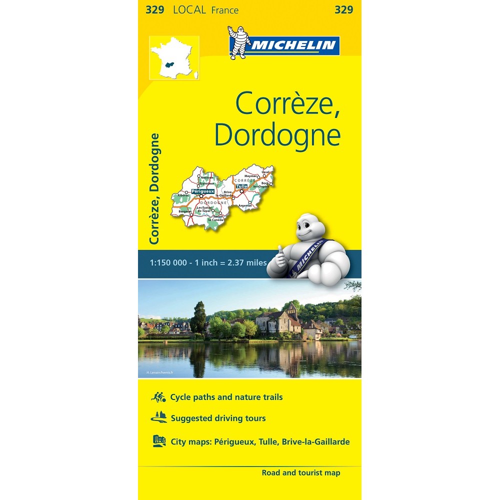 329 Corrèze, Dordogne Michelin
